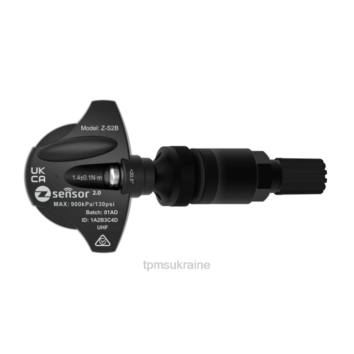 TPMS Ukraine | 806L171 ford oe заміна датчика tpms - oe p/n ev6t1a180db, ev6t1a180cb freq 433mhz металевий шток клапана - чорний